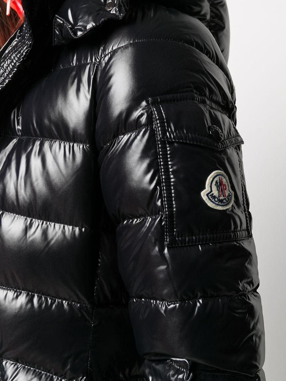 moncler moka lacquer long puffer coat