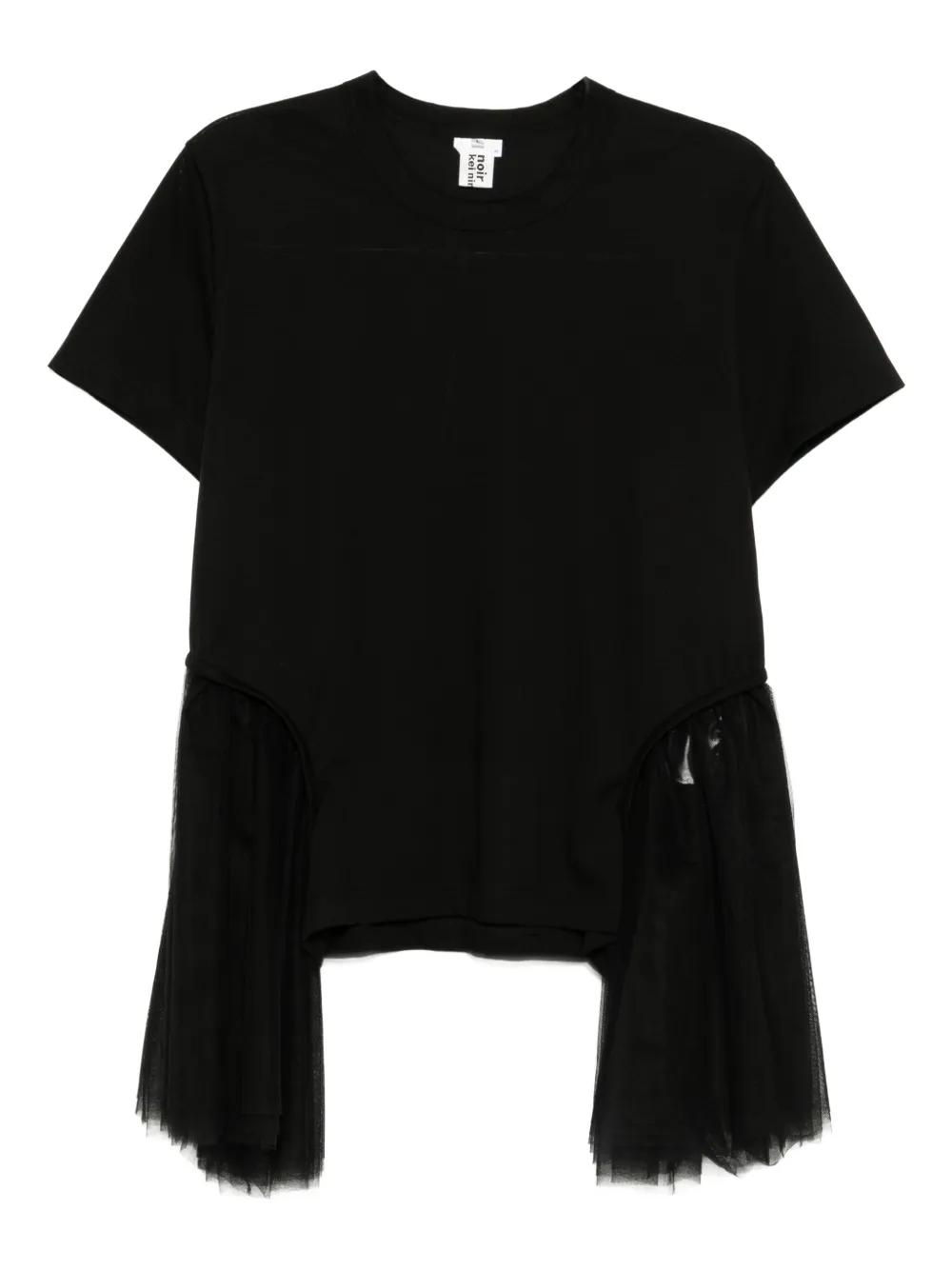 noir kei ninomiya トップス　半袖 noir kei ninomiya◇半袖ブラウス/S/コットン/BLK/3I-B002 Sサイズ