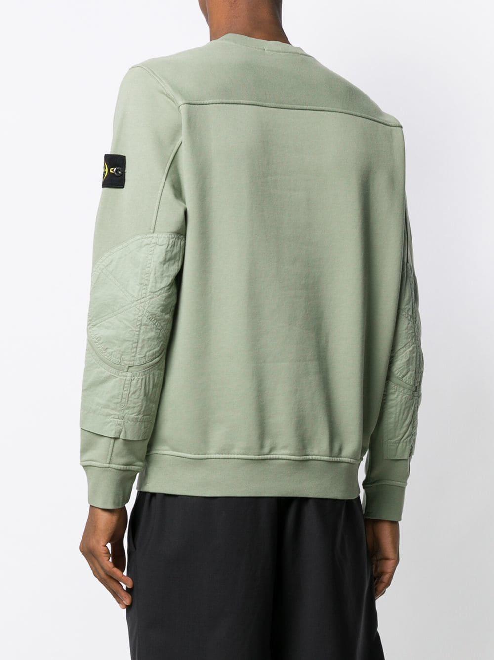 stone island patch sweatshirt