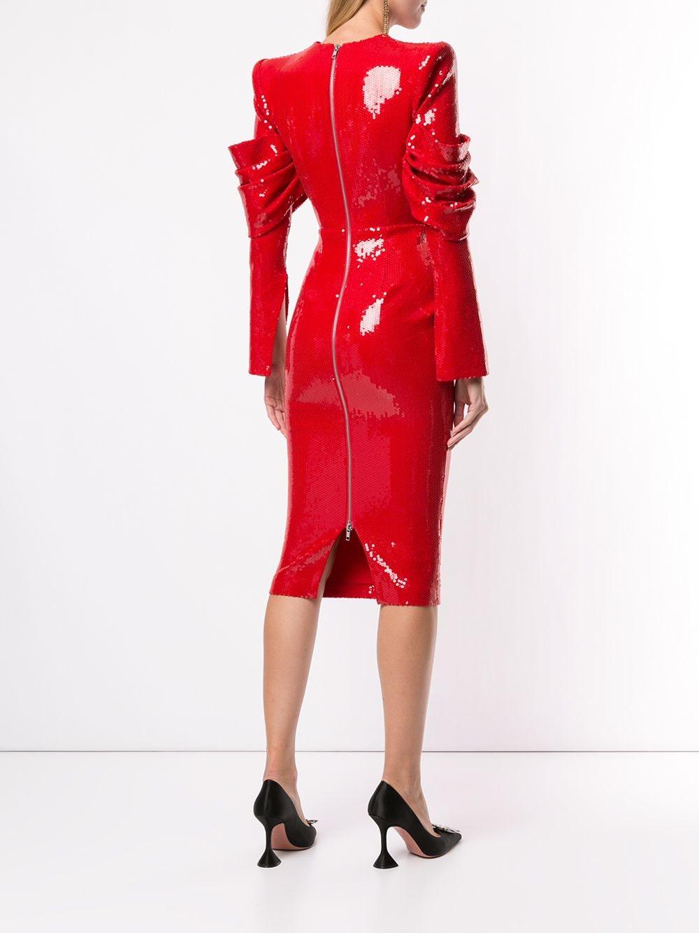 alex perry red dress