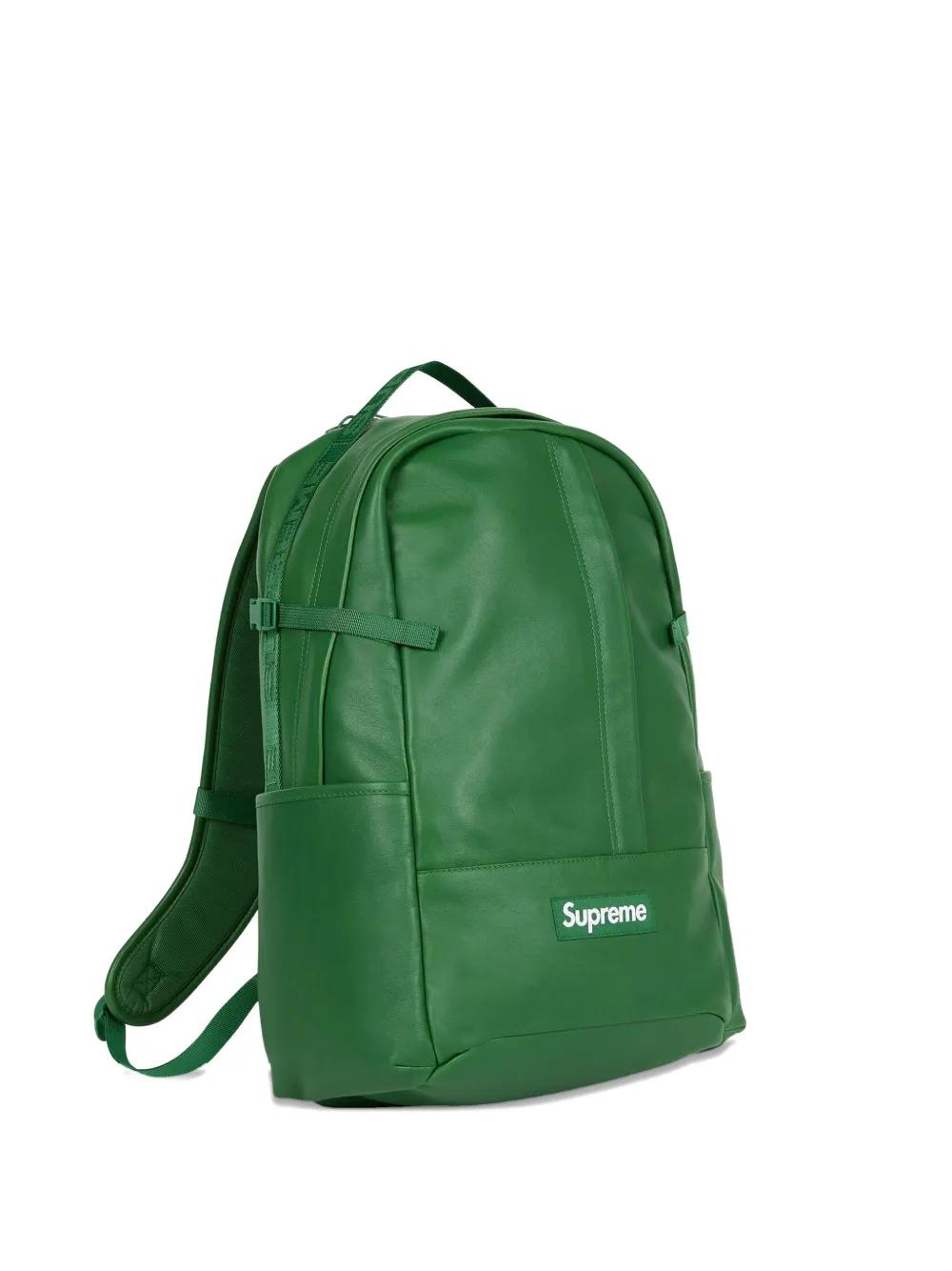 Supreme Leather Backpack in Green for Men | Lyst