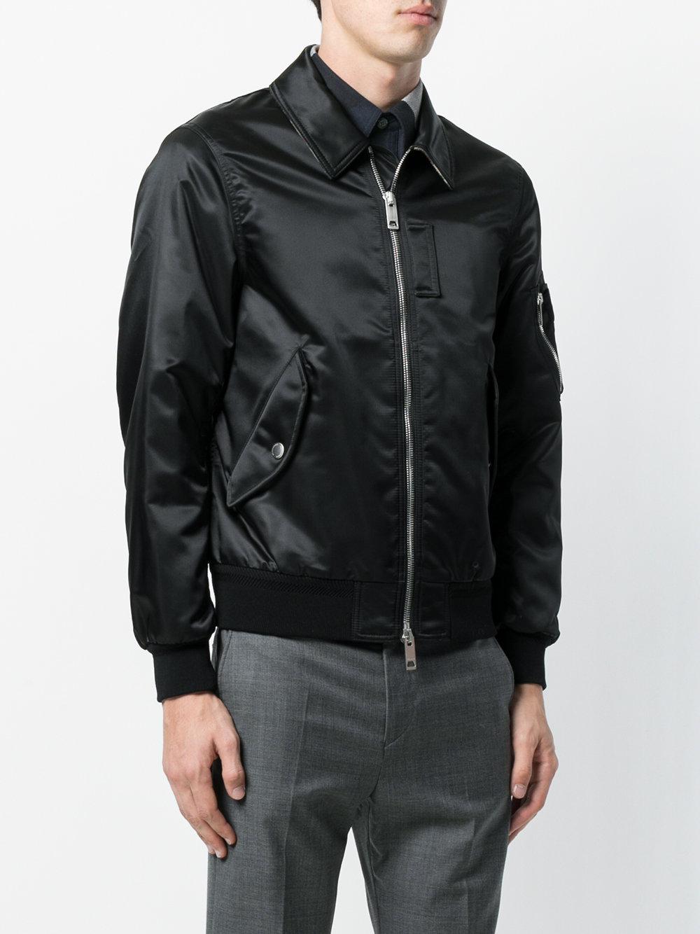burberry black bomber jacket