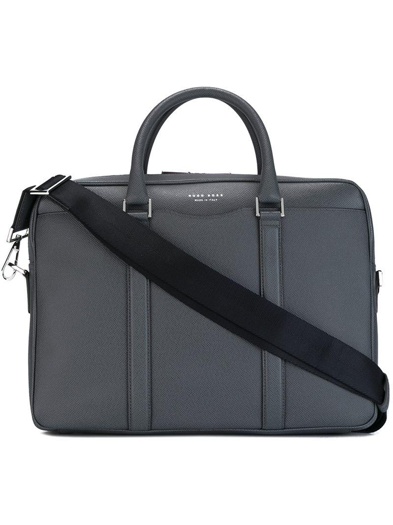 BOSS by HUGO BOSS 'signature S Doc' Briefcase in Grey for Men | Lyst  Australia