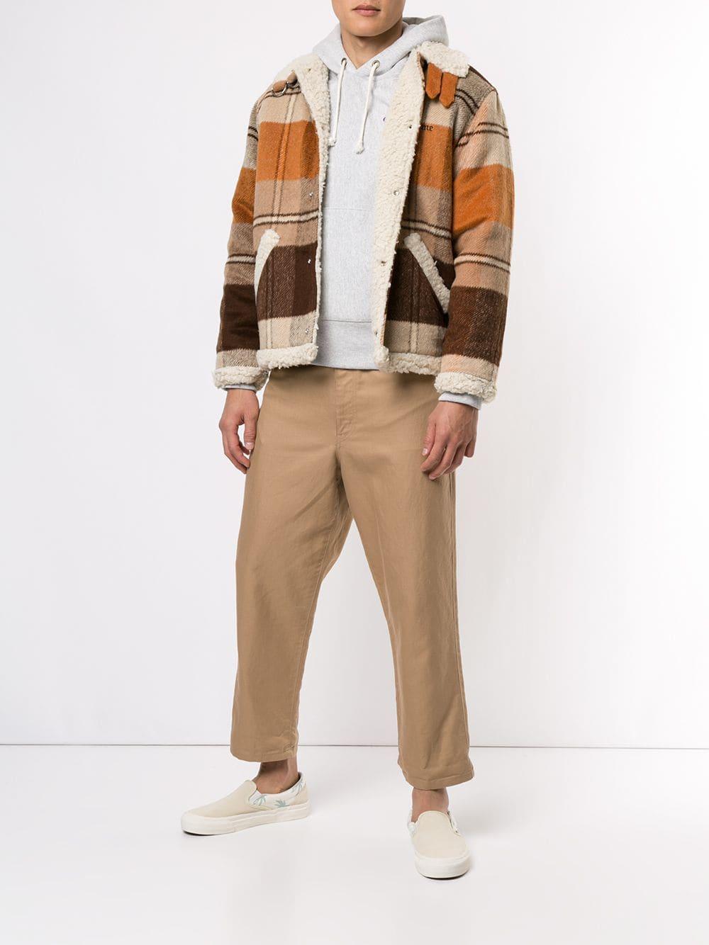 supreme shearling bomber