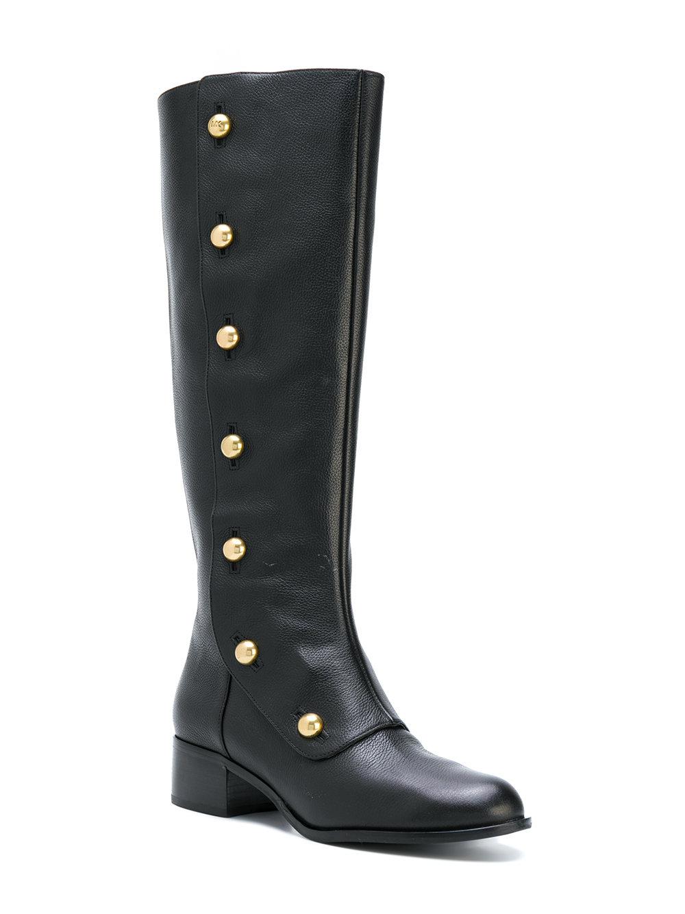 Total 75+ imagen michael kors black boots with gold - Giaoduchtn.edu.vn