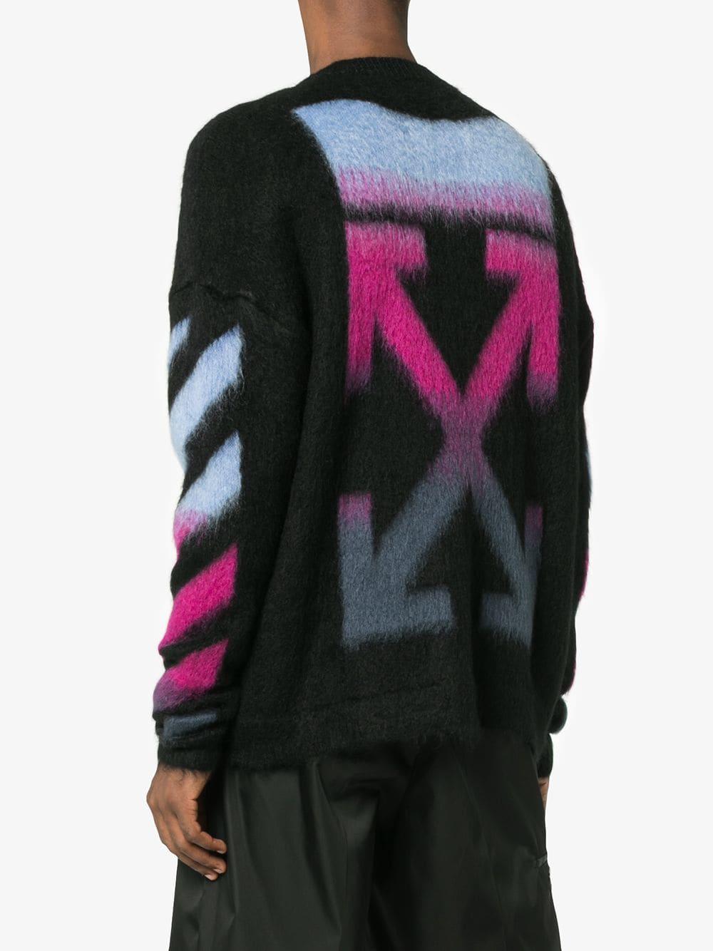 off white jumper black and pink