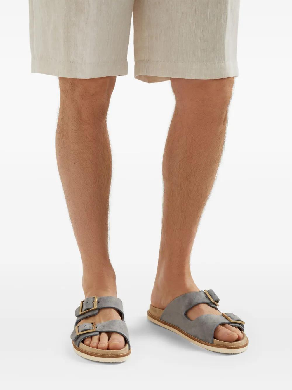p*o様 BRUNELLO CUCINELLI スエード コンフォートサンダル p*o様 BRUNELLO CUCINELLI スエード コンフォートサンダル