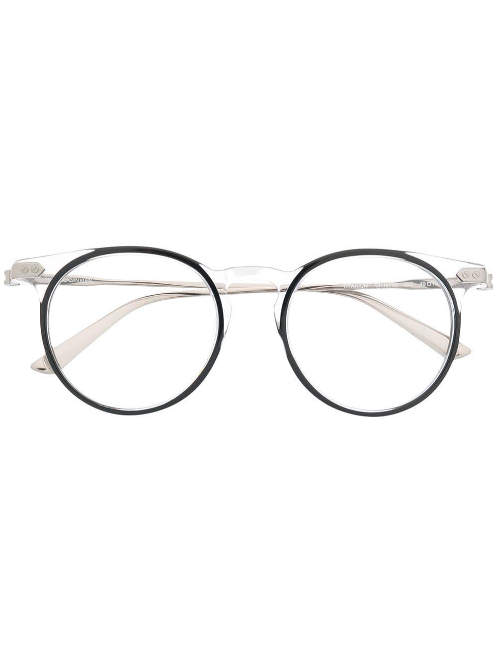 round calvin klein glasses