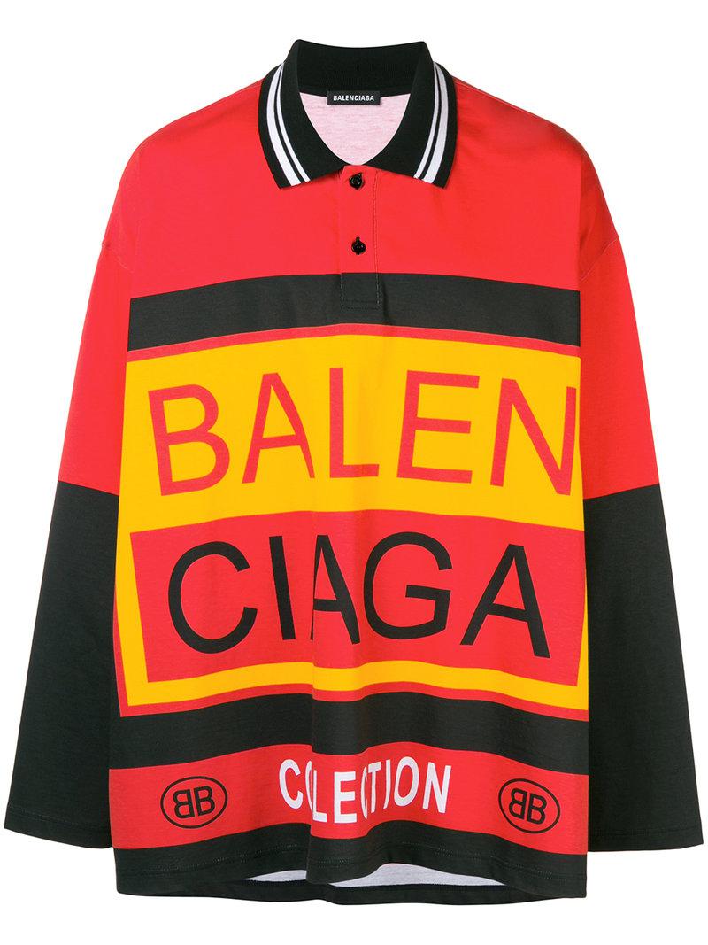 balenciaga polo shirt mens