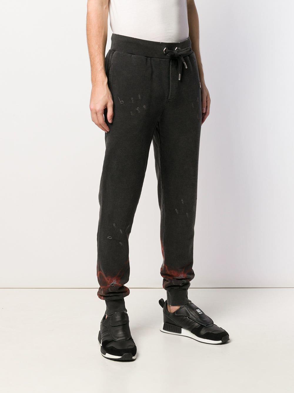 patterned track pants