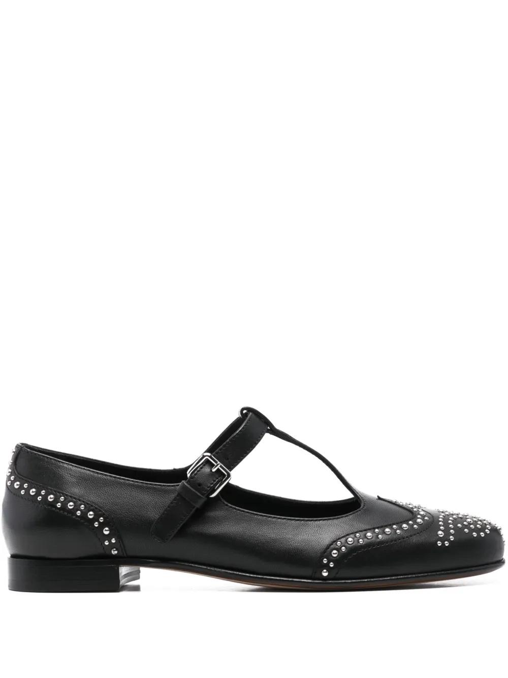 Church's Leather Mary-Jane Ballets in Black | Lyst