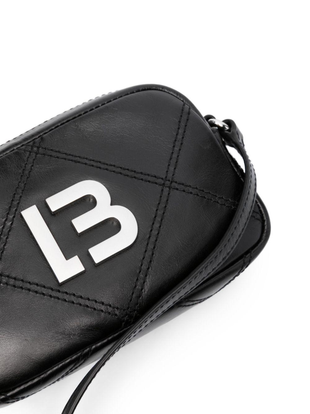 Bimba Y Lola Small Logo-plaque Marke-up Bag in Black