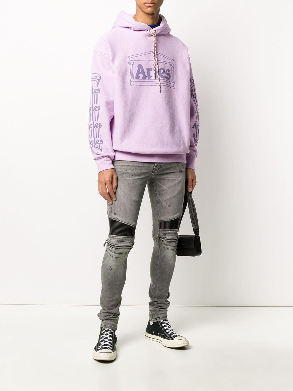 Amiri Denim 'mx2' Zip Detail Skinny Jeans in Grey (Gray) for Men | Lyst