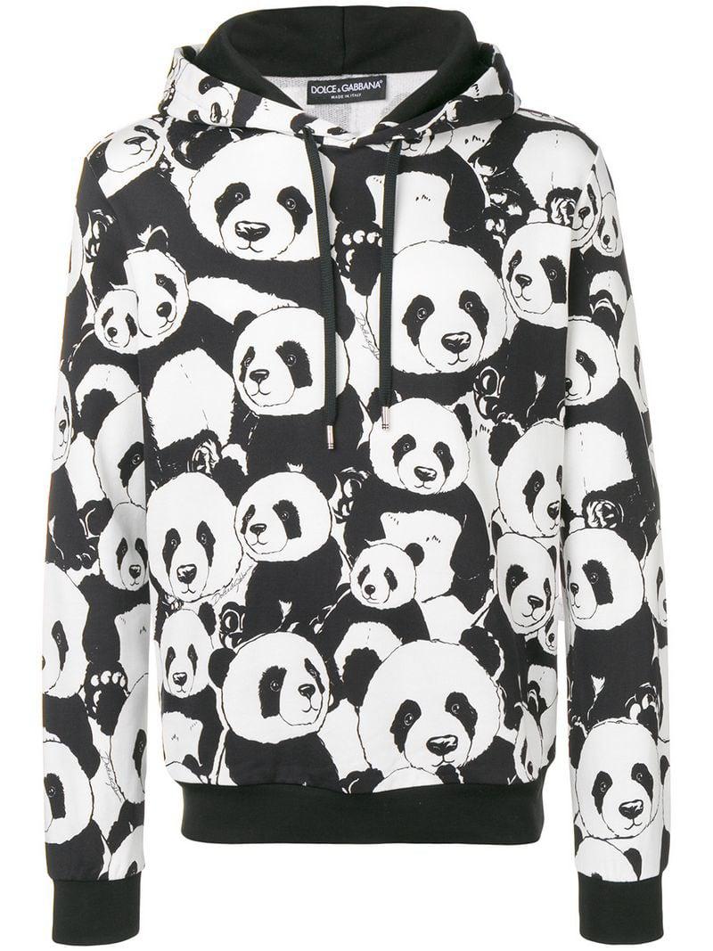 Dolce & Gabbana Panda Hoodie in Black for Men | Lyst Australia