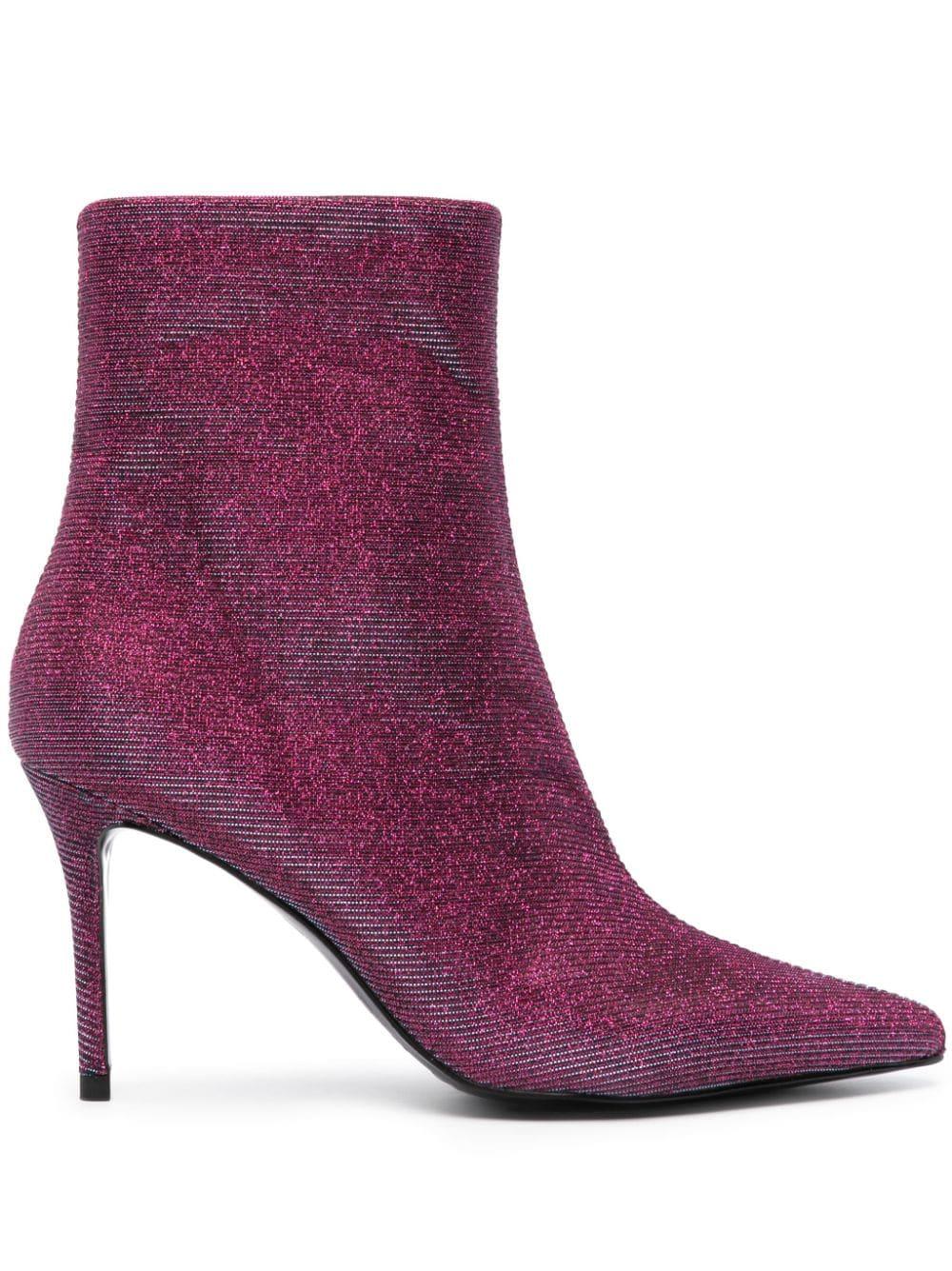 Metallic purple shop boots