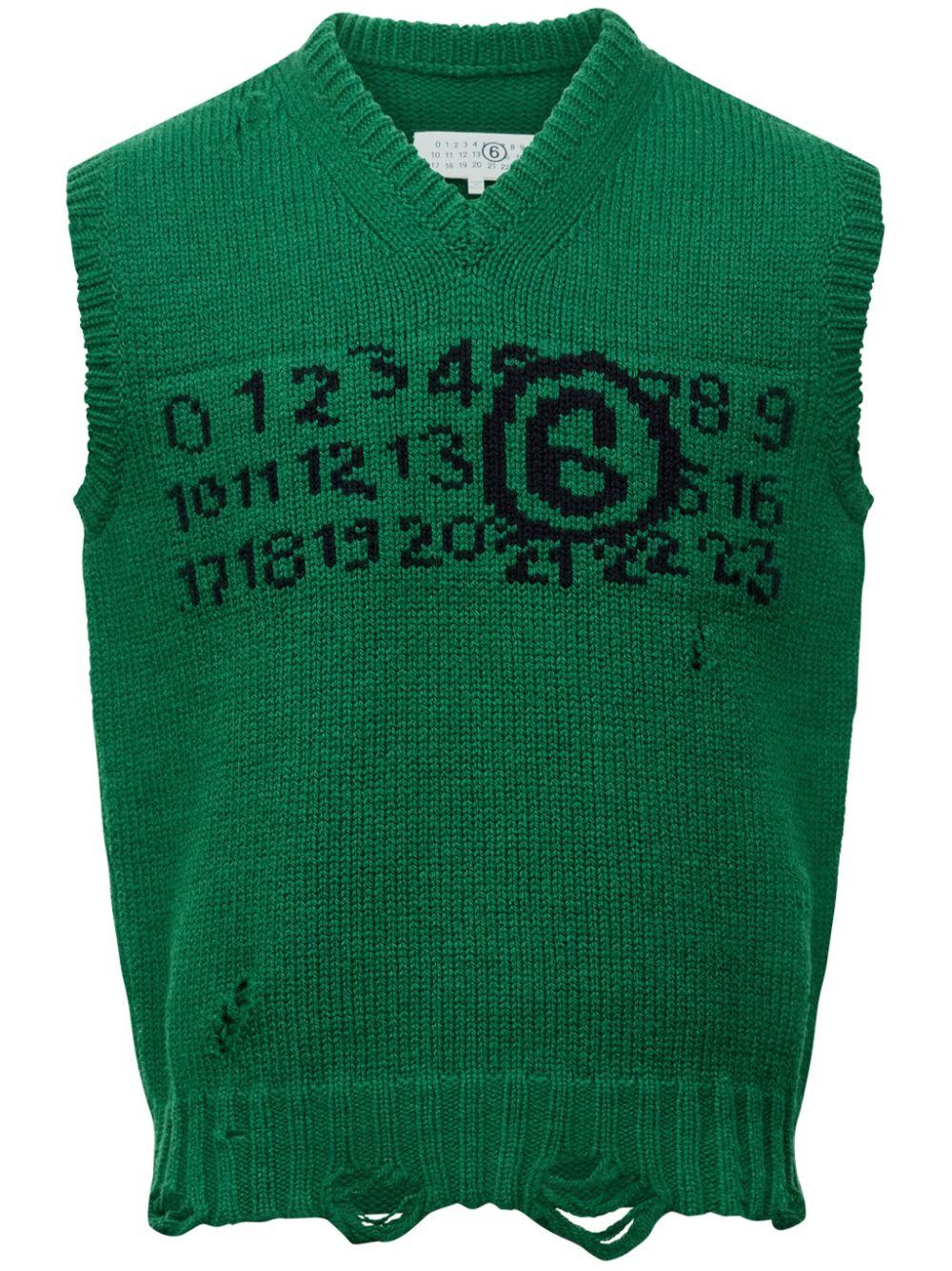 MM6 by Maison Martin Margiela メンズ グリーン エンブロイダリー 