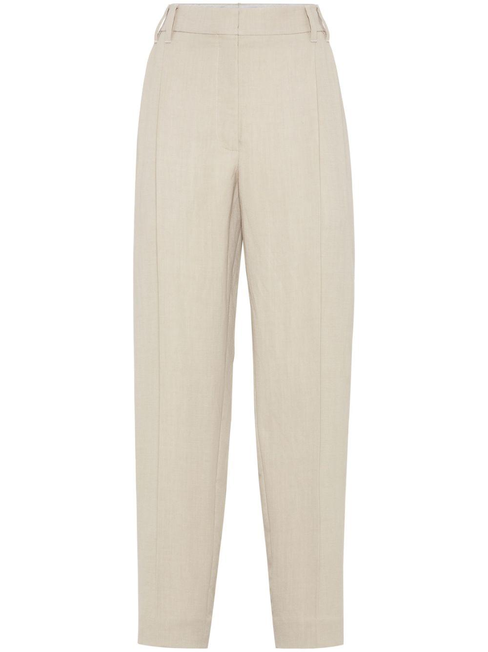 Brunello Cucinelli レディース ナチュラル ツイル パンツ
