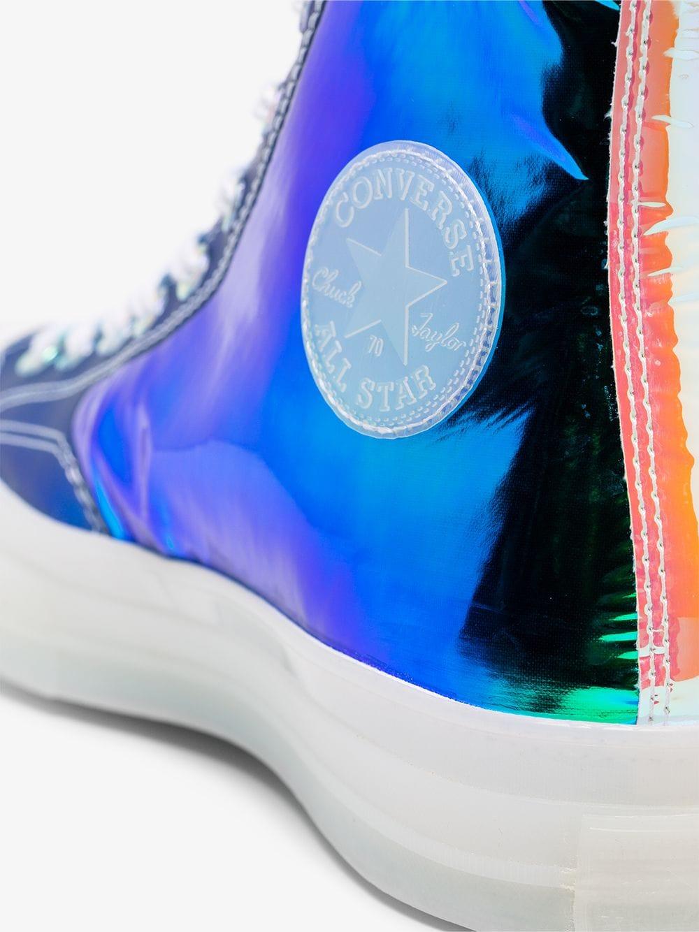 high top converse multicolor