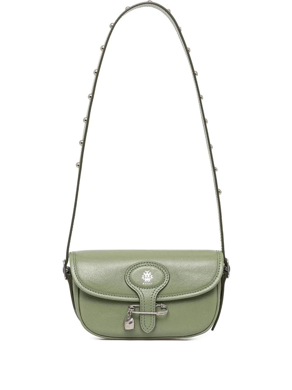 Bally Beckett Safety-Pin Detail Mini Bag in Green | Lyst