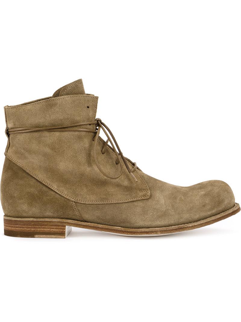 Officine Creative Suede Bubble Boots in Brown for Men - Lyst
