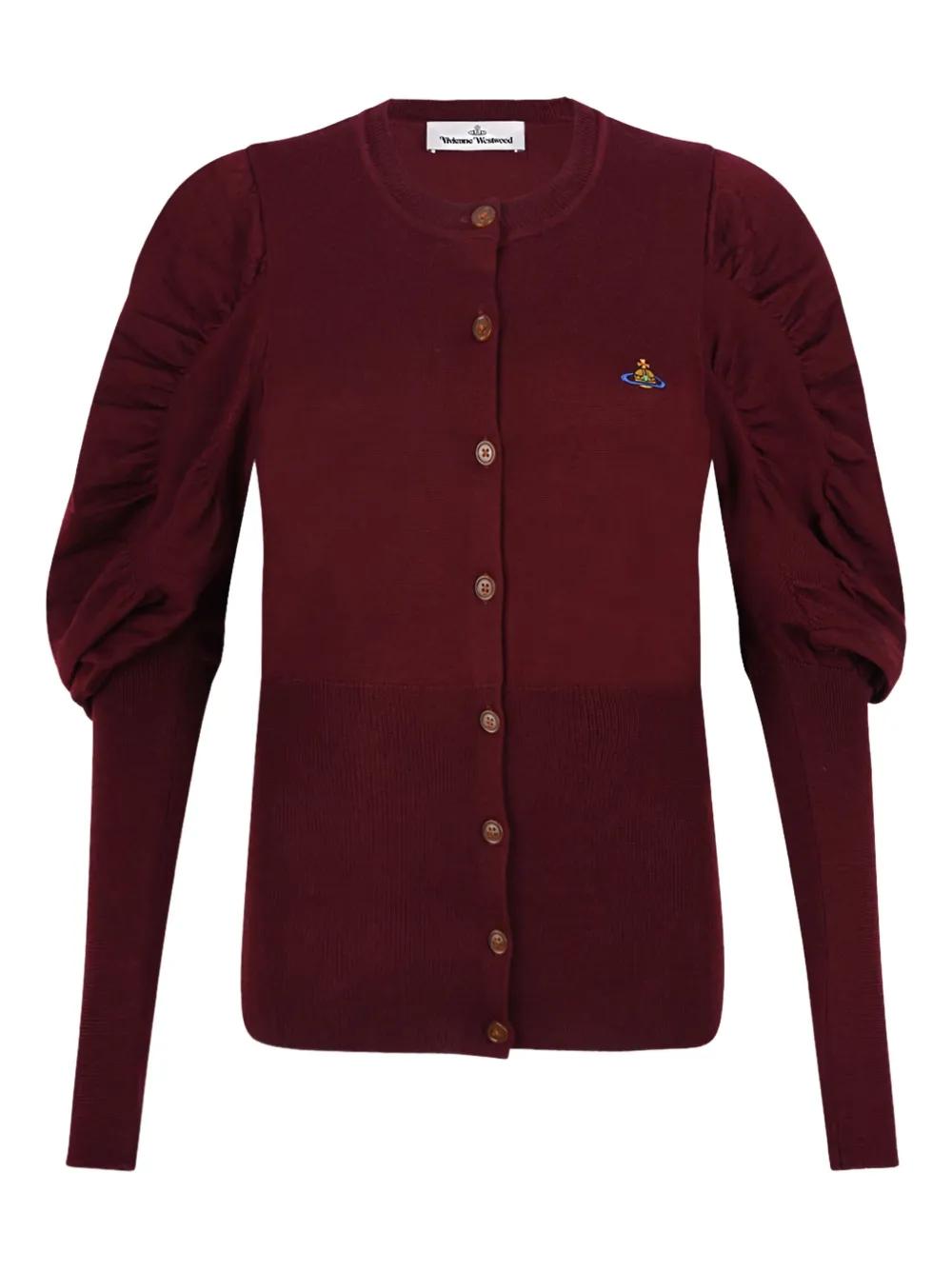 Vivienne Westwood パフスリーブダブルジップアップカーディガン Vivienne Westwood パフスリーブダブルジップアップカーディガン