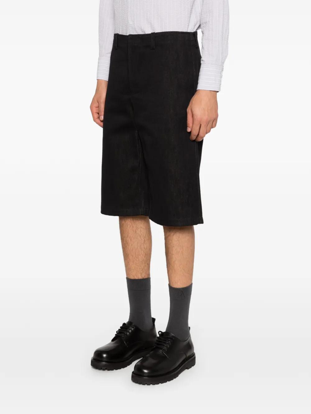Rier Utility Gabardine Shorts in Black for Men | Lyst