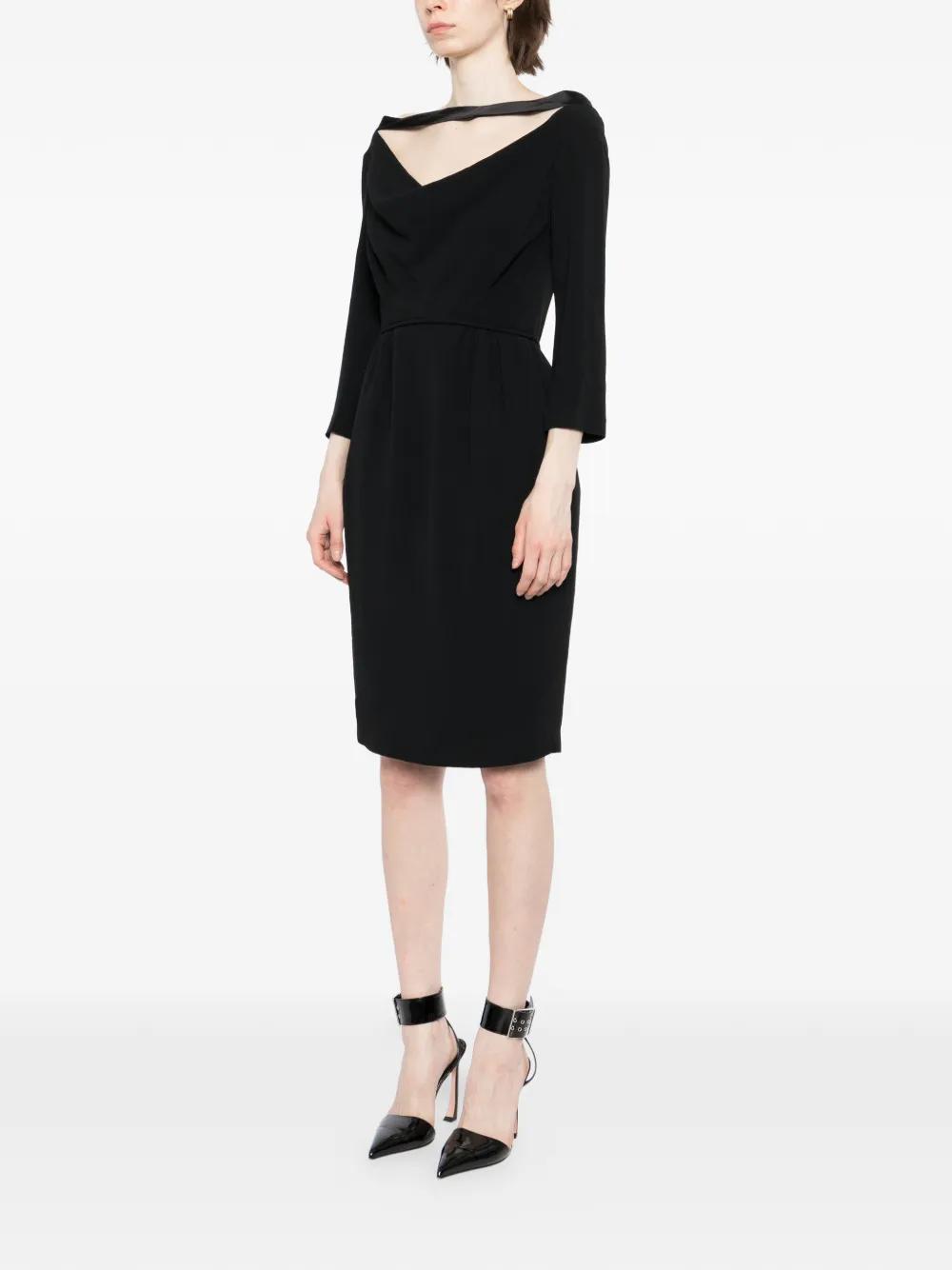 sachin and babi light blue dress DSQUARED Jersey Mini Viscose Dress with Slit in Black