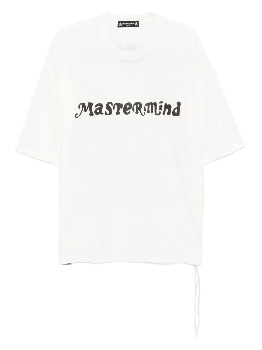 Tシャツ・カットソー MASTERMIND JAPAN UNIVERSITY T-SHIRT mastermind JAPAN Black Printed T-Shirt mastermind JAPAN