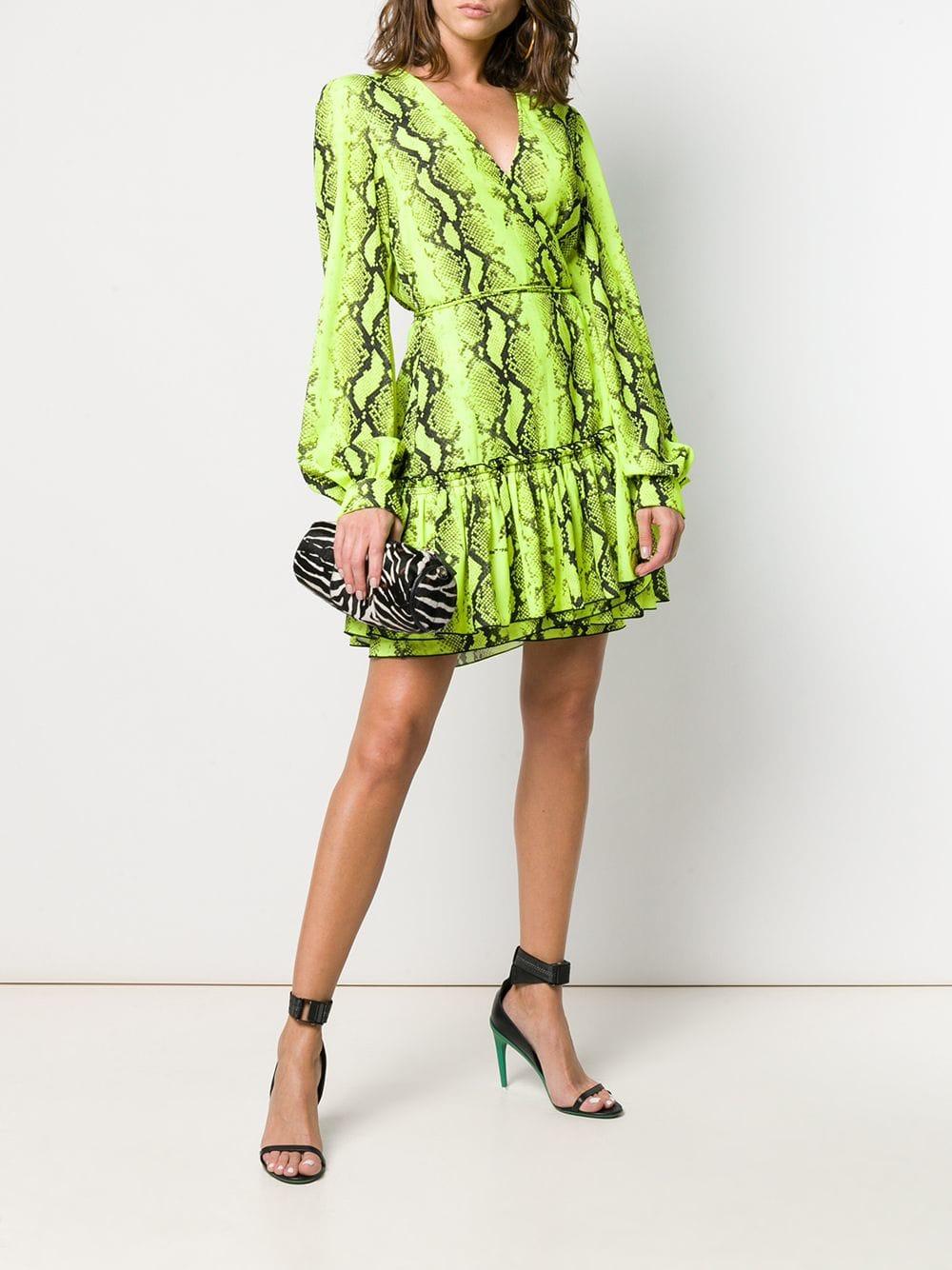 off white neon dress