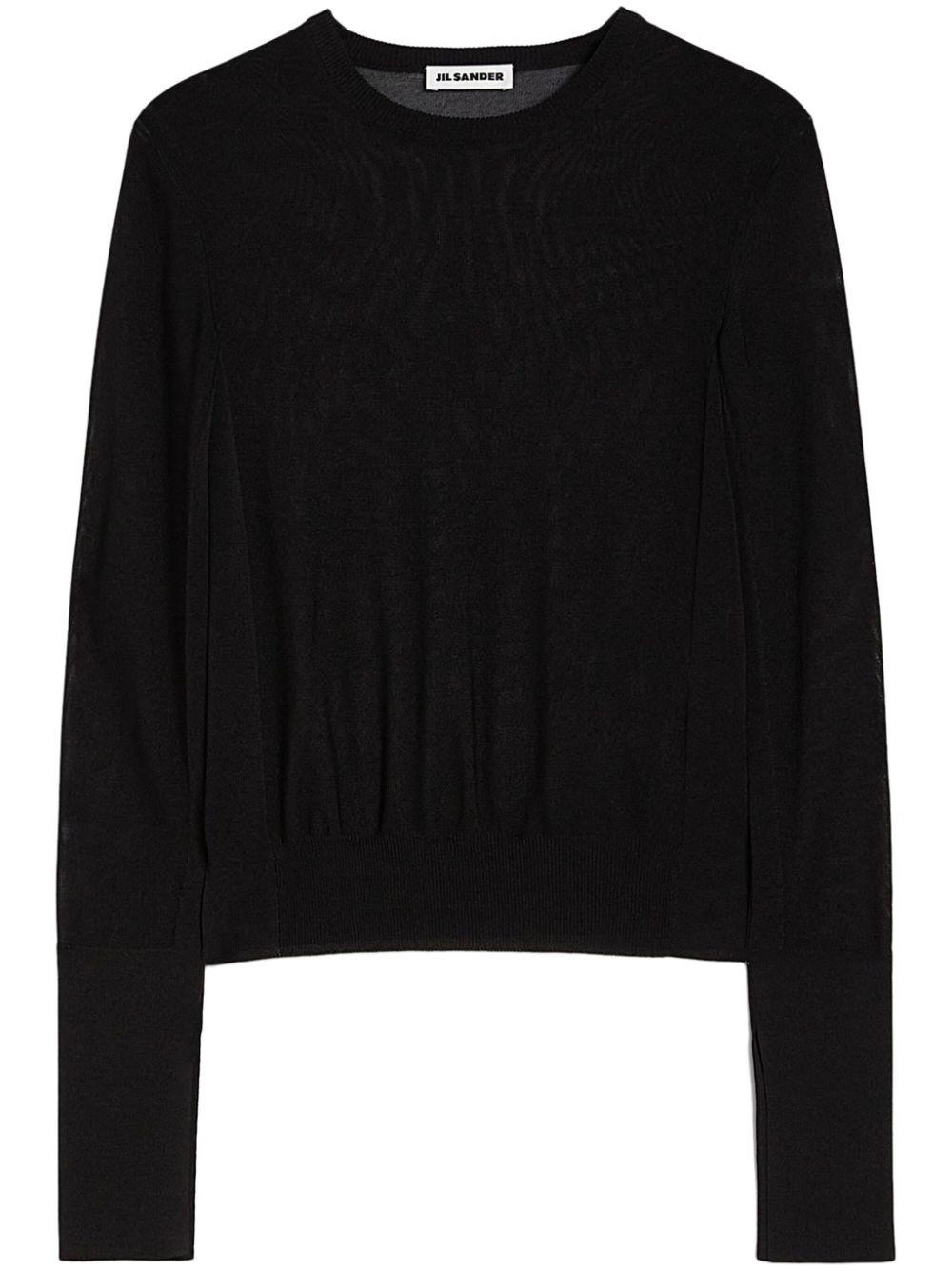 Jil Sander Sweaters クルーネック セーター ブラック