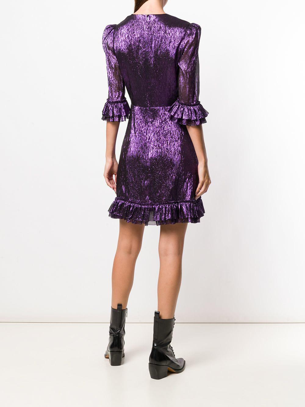 The Vampire's Wife Festival Metallic Mini Dress in Purple | Lyst The Vampire's Wife Festival Metallic Mini Dress in Purple | Lyst