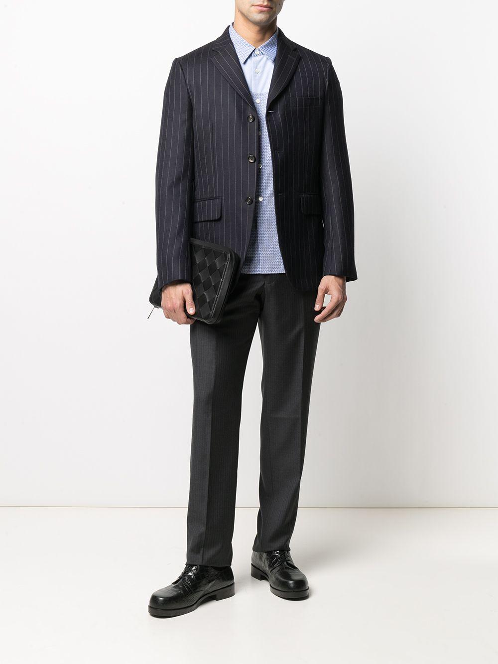 Comme des GarÃ§ons Wool Tailored Pinstripe Blazer in Blue for Men - Lyst