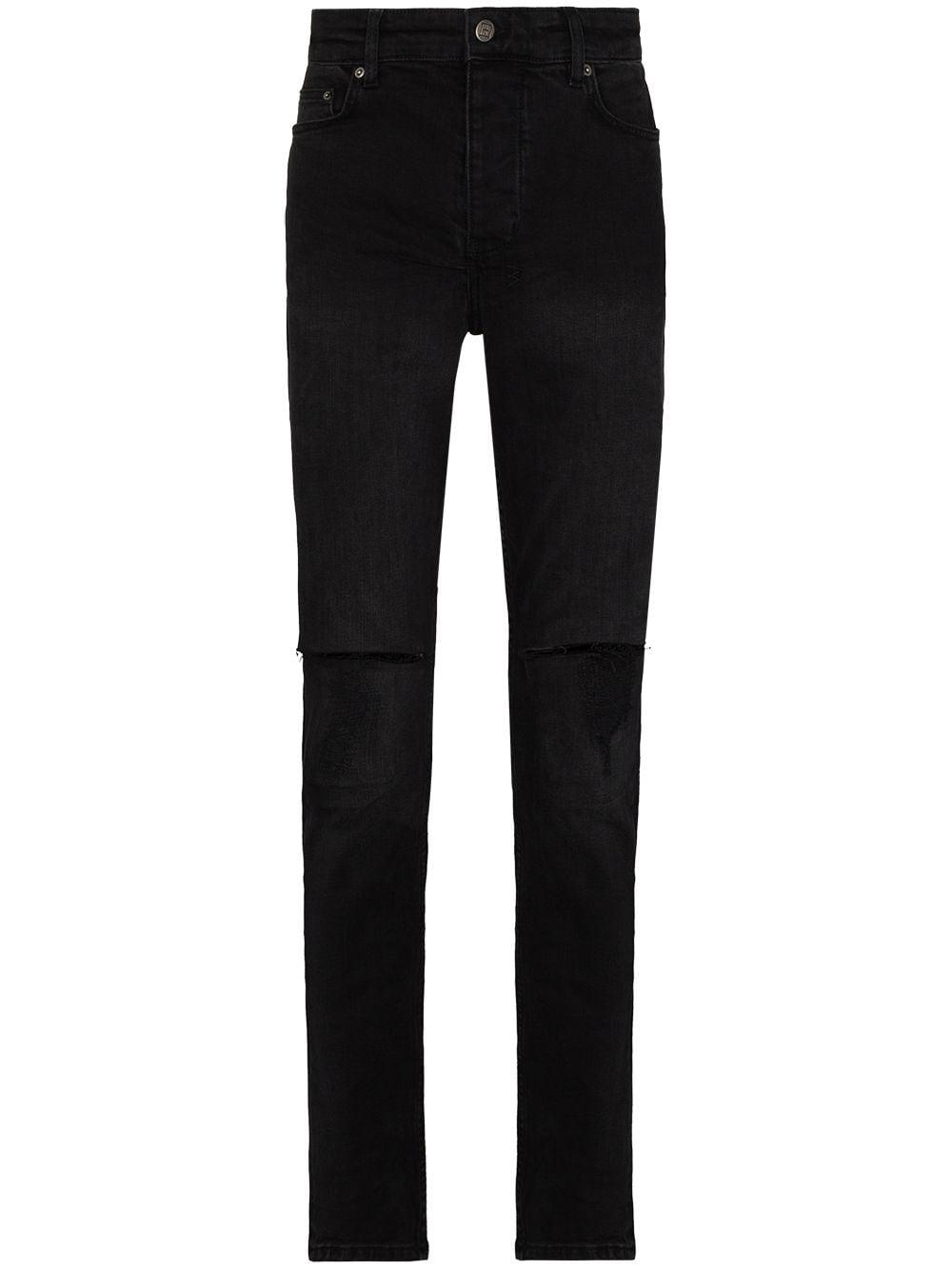 Ksubi Denim Chitch Krow Krushed Slim-fit Jeans in Black for Men - Lyst