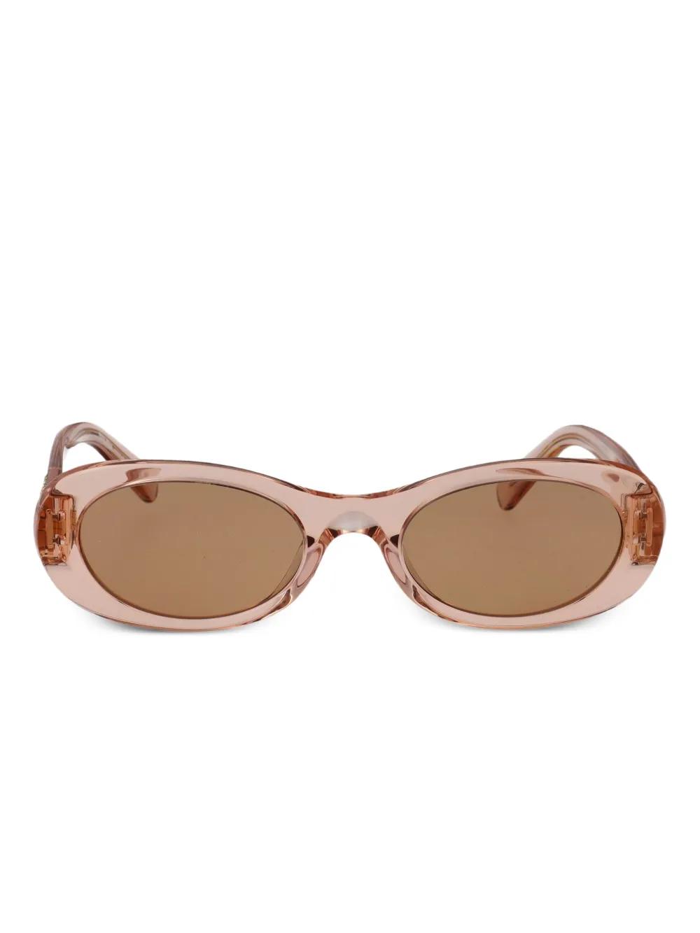 Miu Miu ブラウンラウンド型サングラス MIU MIU - 新品 miumiu ミュウミュウ サングラス ラウンドの通販