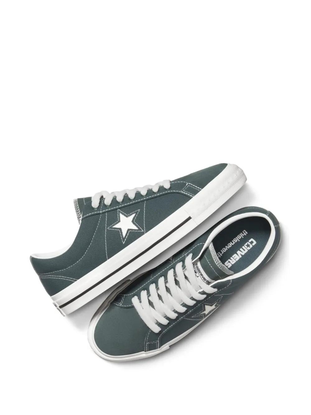 Converse X Thisisneverthat One Star Pro Ox Sneakers in Green for