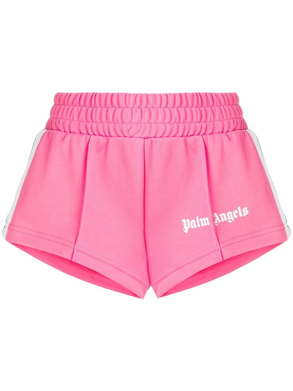 Palm Angels Cropped Track Shorts in Pink | Lyst UK