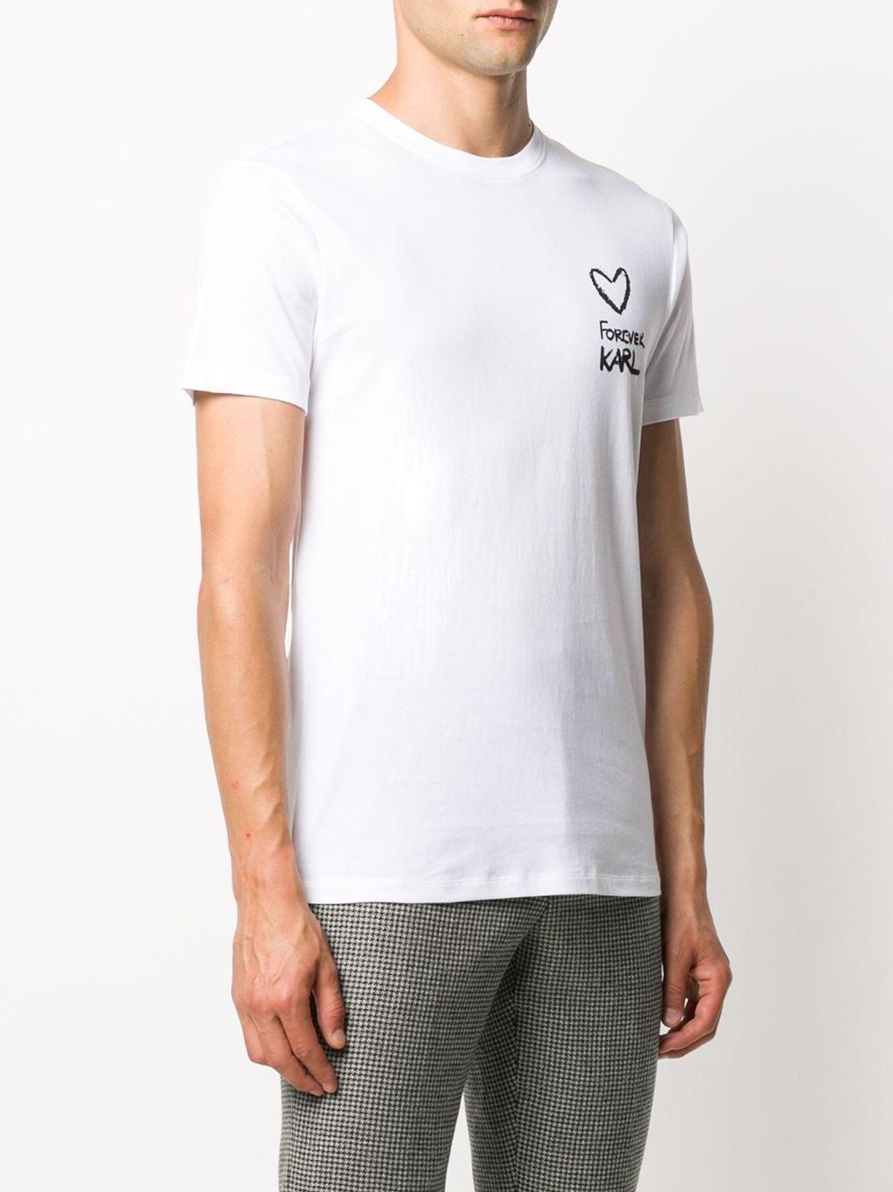 Karl Lagerfeld Cotton Forever Karl T-shirt in White for Men - Lyst