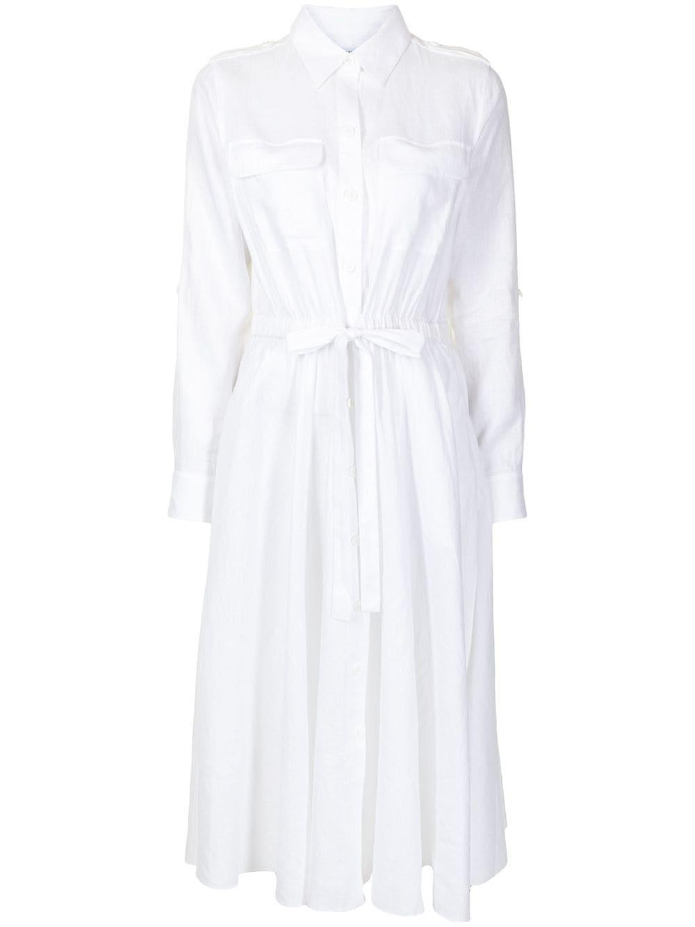 Equipment Jacquot Linen Dress in White 