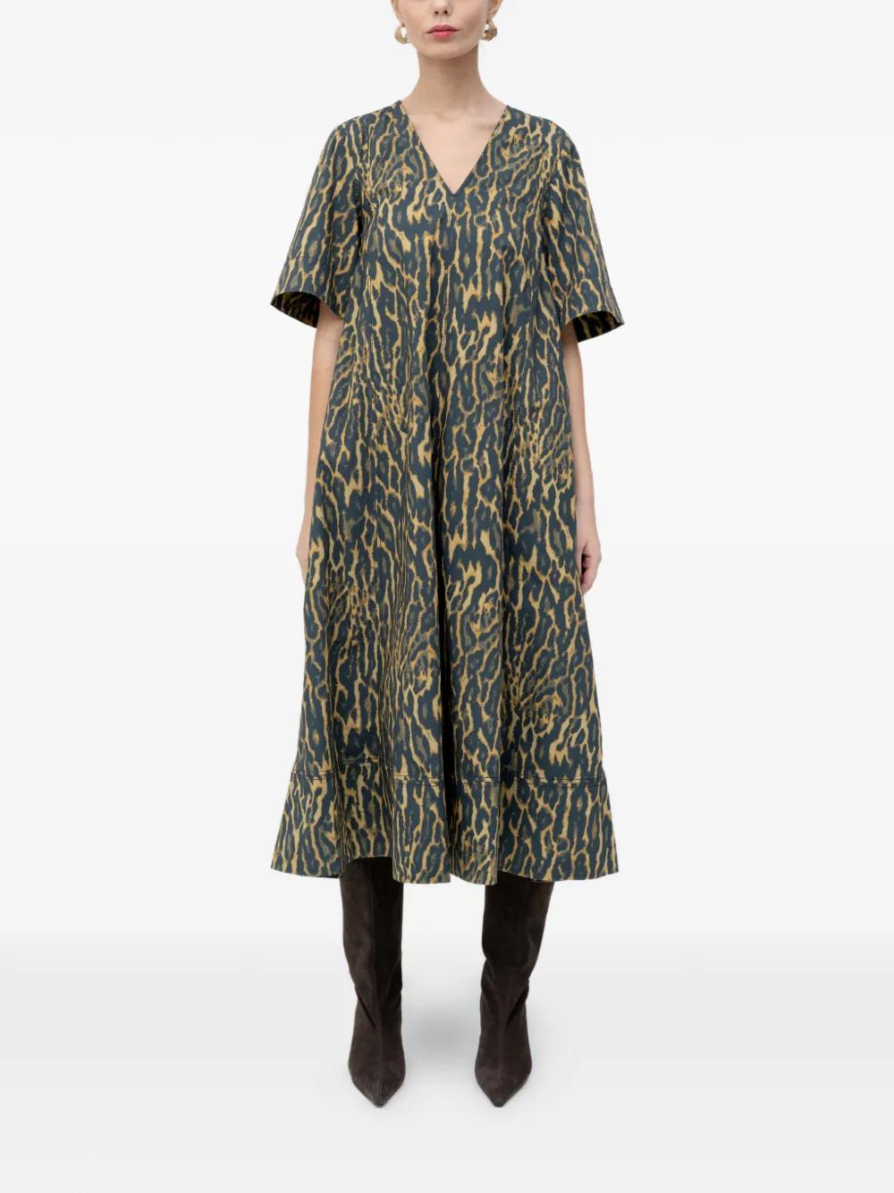 Green Ganni Dresses for Women | Lyst