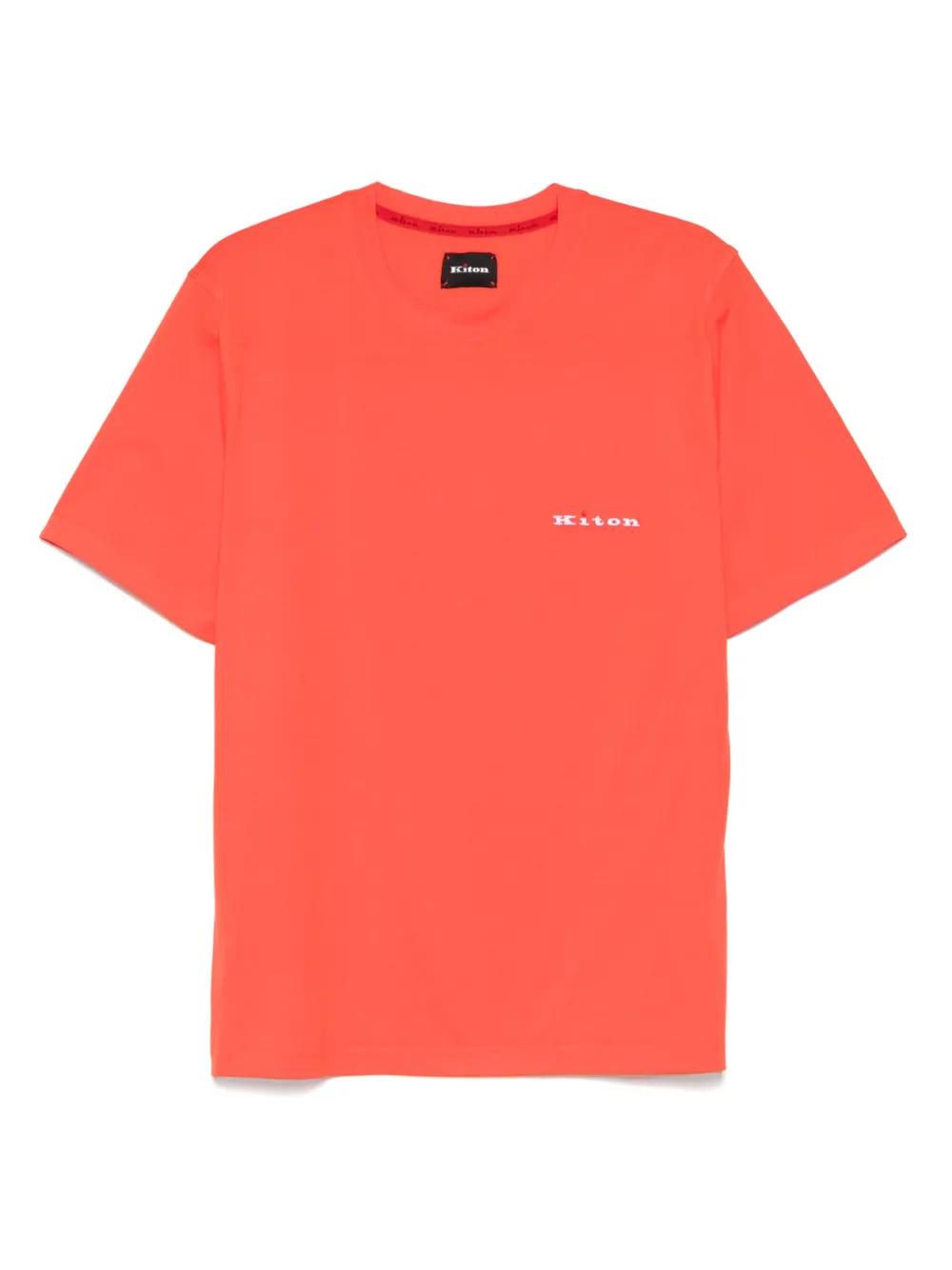 【送料&関税込】Kiton T-Shirt Kiton Men's White T-Shirt