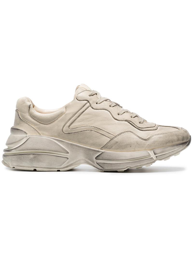gucci distressed trainers