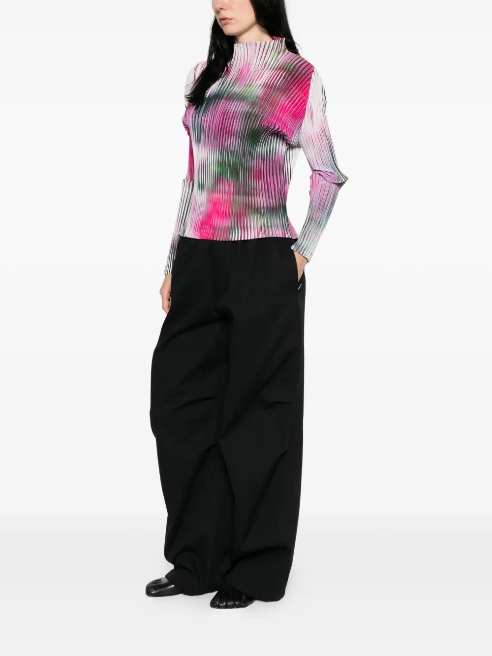 Issey Miyake Obscure Pleats Top in Pink | Lyst