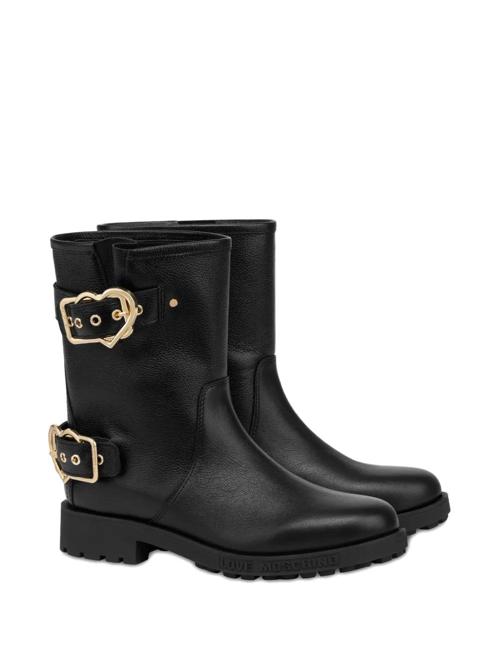 Laarzen Nikkie Embellished Strap Boots Love Moschino Boots For