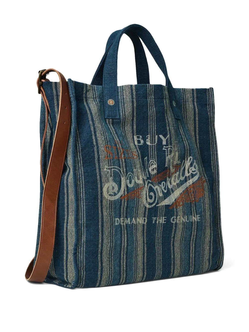 RRL CANVAS LEATHER STRIPE BAG レザー ストライプ Men's RRL Tote bags from $185 | Lyst