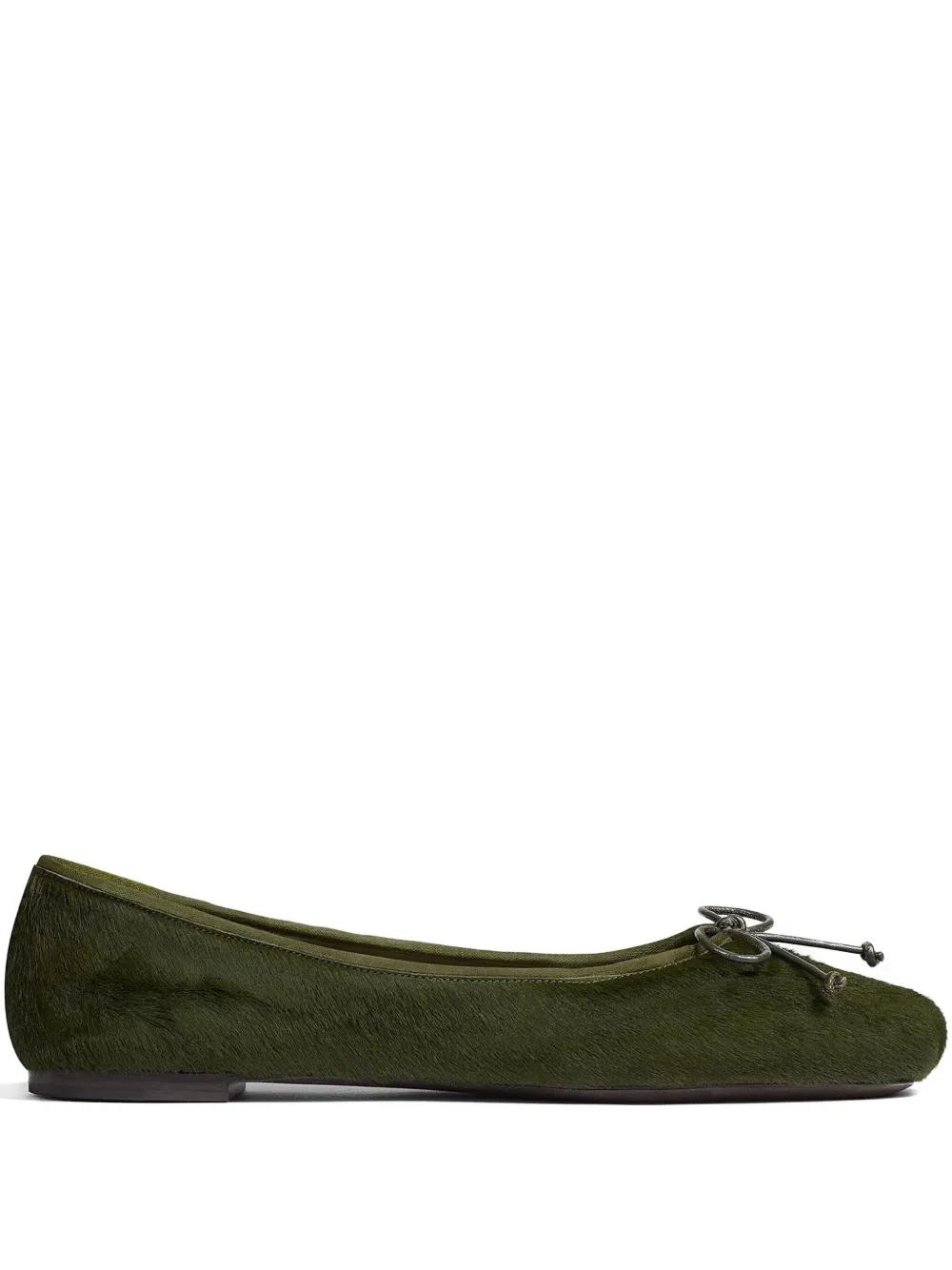 Ballerines et chaussures plates Vert pour femme Lyst