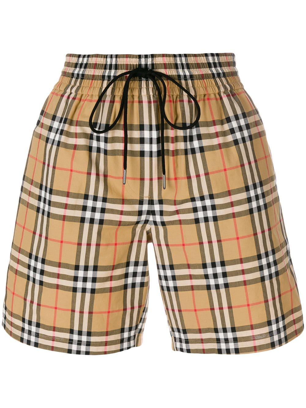 Burberry Cotton Vintage Check Shorts - Lyst