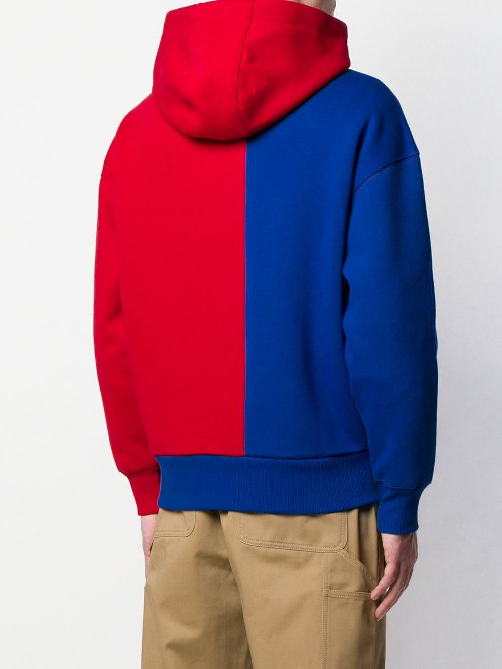 Tommy Hilfiger Two-tone Hoodie in Blue for Men | Lyst