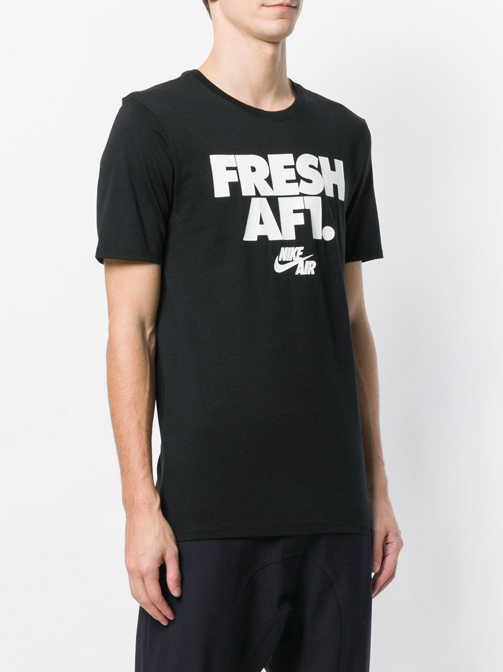 Nike Cotton Fresh Af1 T-shirt in Black for Men | Lyst