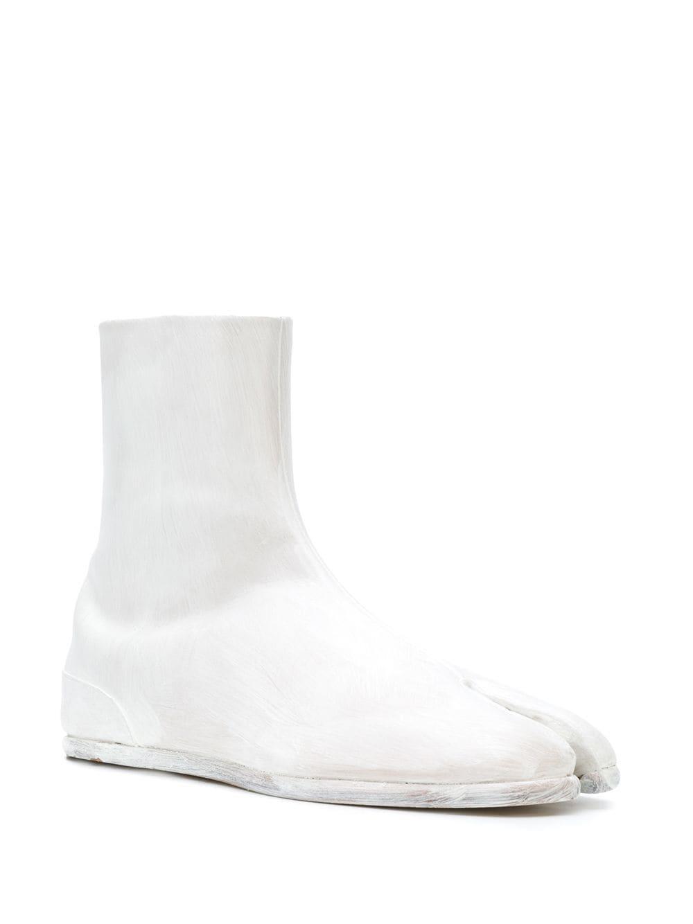 maison margiela white tabi boots