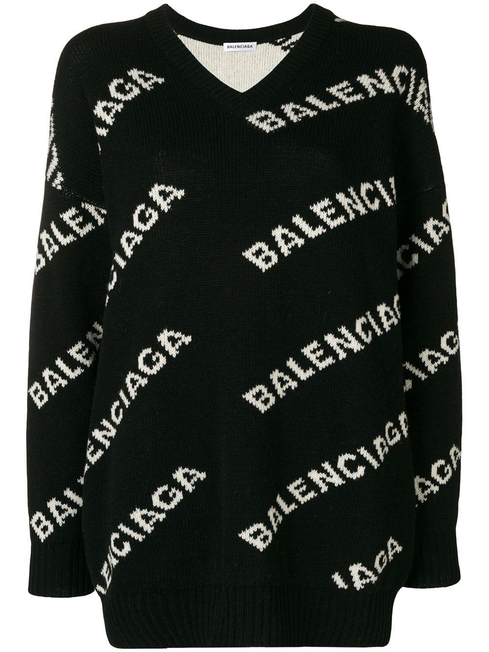 Balenciaga Logo Sweater In Black For Men Lyst, 57% OFF